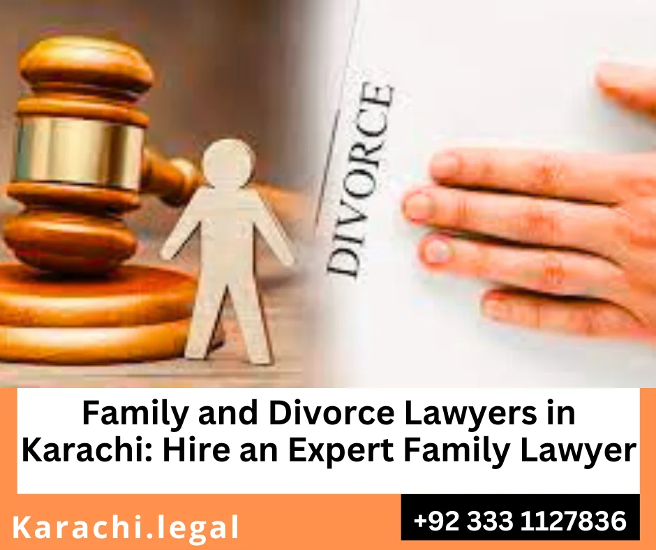 Expert child custody lawyer in Karachi discussing family court case with clients