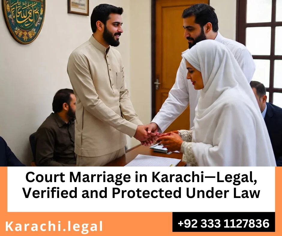 court marriage lawyer Karachi guiding couple