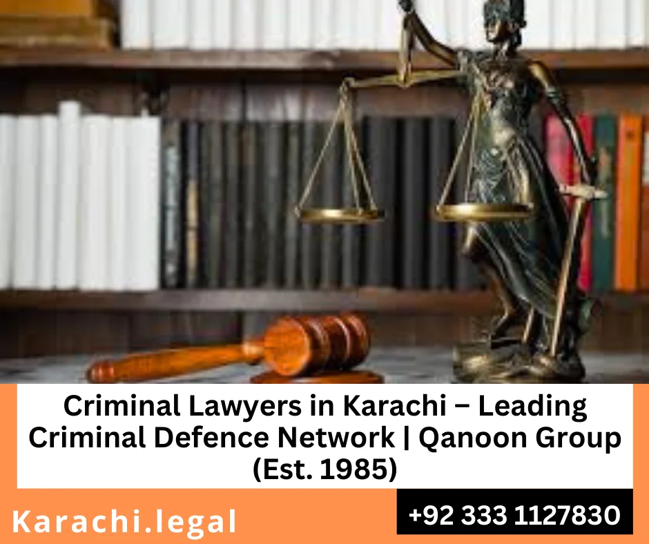 Criminal lawyer representing client at Karachi City Court